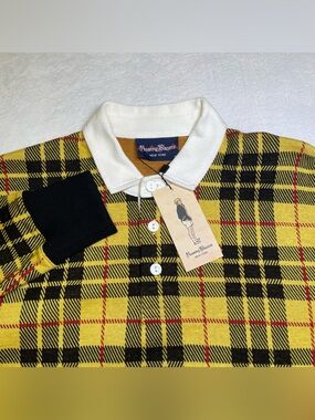 NWT Rowing Blazers MacLeod Tartan Plaid Heavyweight Cotton Rugby Shirt Size M